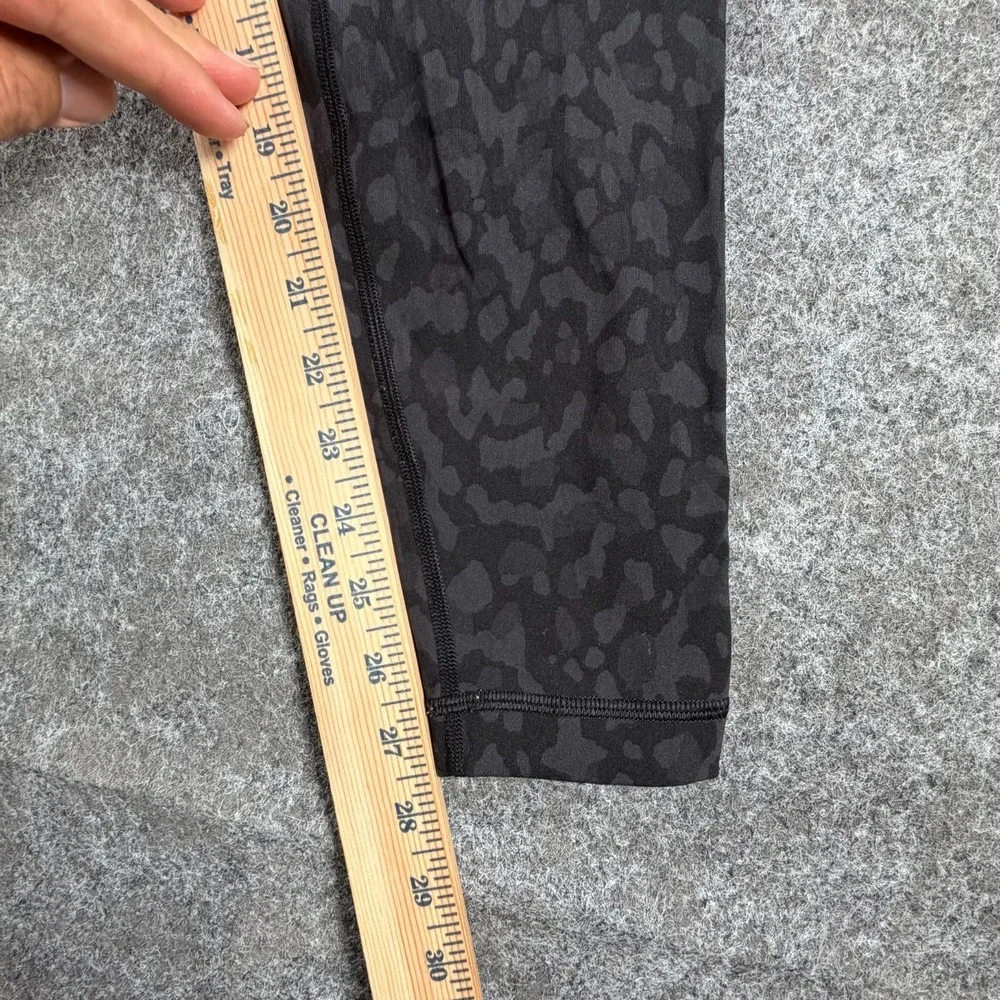 Lululemon Align Ankle Leggings Womens 8 Gray Black Camo Buttery-Soft Lightweight